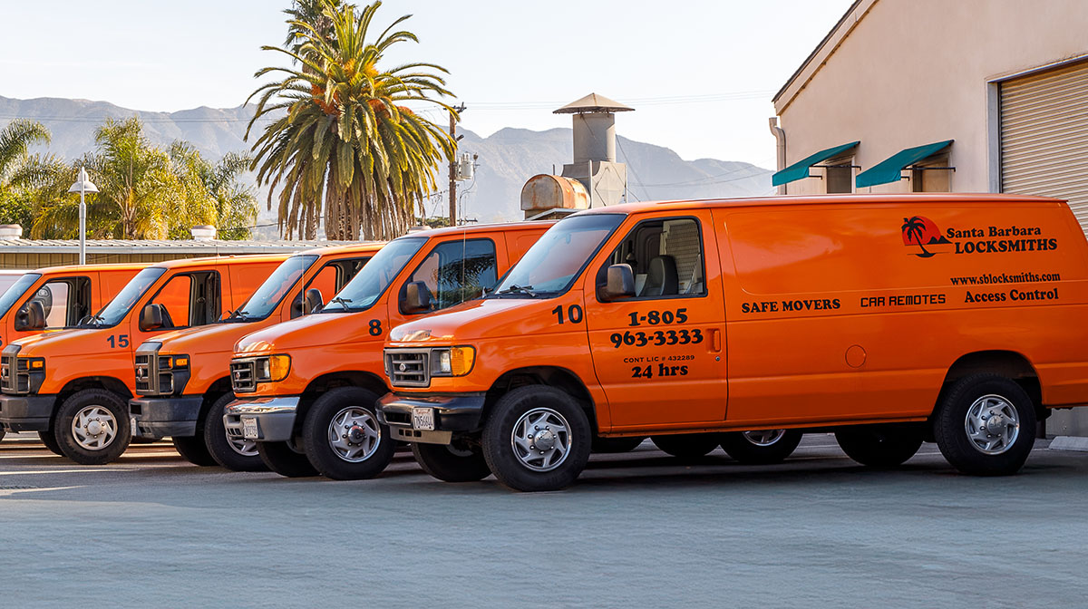 Santa Barbara Locksmiths service vans